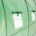 Szklarnia ogrodowa tunelowa 3x8m Stal galwanizowana zielono-biała folia