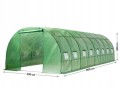 Szklarnia ogrodowa tunelowa 3x8m Stal galwanizowana zielono-biała folia