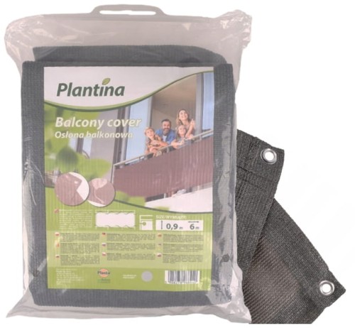 Osłona balkonowa tekstylna szara 0,9x6m praktyczna 