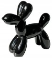 Dekoracyjna figurka pieska 18x7,5x17cm Ceramiczna czarna