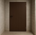 Drzwi stalowe zewnętrzne techniczne 80x200cm brązowe