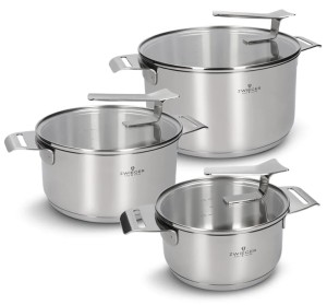 Zwieger Zestaw 3 garnków ze stali nierdzewnej + 3 pokrywki 16/20/24cm