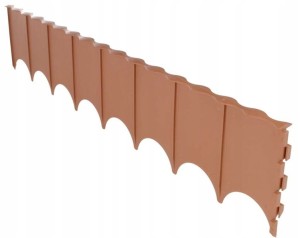 Obrzeże trawnikowe 59x11,6cm Jasny brąz elastyczne