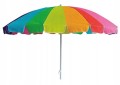 Kolorowy parasol plażowy ogrodowy 220cm Z funkcją TILT stalowy z torbą PVC