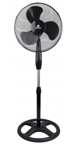 Wentylator podłogowy 42 W Czarny Cichy wydajny elegancki