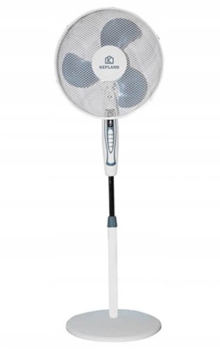 Wentylator podłogowy stojący 42W biały regulowany