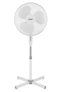 Wentylator stojący podłogowy biały 50W 123x42cm regulowany