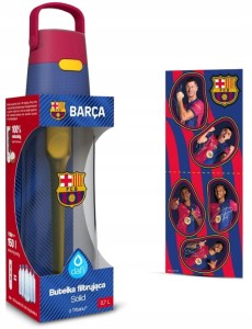 Butelka filtrująca Dafi Solid FC Barcelona 0,7l Z herbem FCB i naklejkami