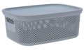 Pudełko do przechowywania z pokrywą 38x28.5x15.2cm plastikowe prostokątne