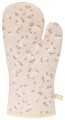 Rękawica kuchenna bawełniana do piekarnika 32x18,5 cm w kwiaty