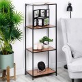 Wolnostojący regał metalowy z 4 półkami 46x130cm do domu i biura