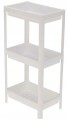 Regał łazienkowy kuchenny 3-poziomowy 36x71 cm Plastikowy, biały