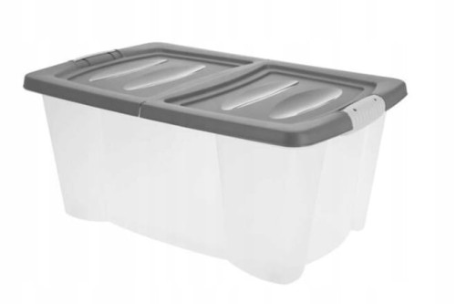 Pojemnik na kółkach zamykany 39L 40x60x27cm z pokrywą i uchwytami