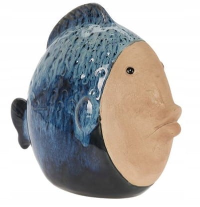 Porcelanowa figurka ryba 20x11cm Dekoracyjna