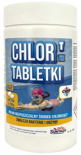 Tabletki do basenu i jacuzzi 1kg Skuteczny uzdatniacz wody chlor