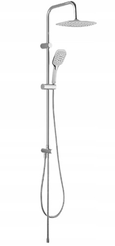 Kolumna natryskowa prysznicowa z deszczownicą, natynkowa, chrom Zorita