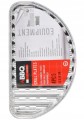 Zestaw 4 aluminiowych, półokrągłych tacek na grilla 32x19cm Jednorazowe