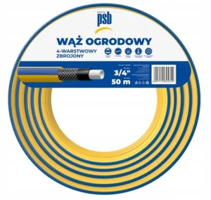 Wąż ogrodowy 4 warstwowy 3/4 50 m wytrzymały 