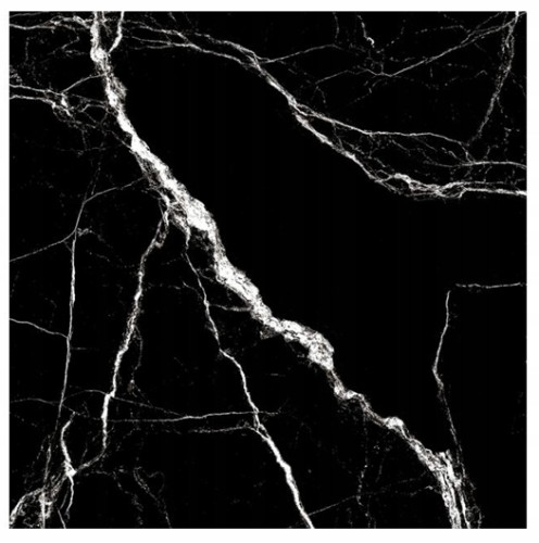 Płytka podłogowa ceramiczna 60x60cm Marmurowa, czarna, wysoki połysk