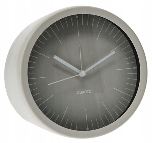 Zegar stojący, metalowy, okrągły 15×7cm Nowoczesny i industrialny design