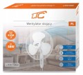 Wentylator stojący LTC 16" 50W z pilotem, 3 tryby, biały, oscylacja