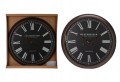 Zegar ścienny industrialny 76cm Czarny, duży, metalowa rama, rzymskie cyfry