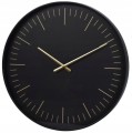 Okrągły zegar ścienny dekoracyjny 50cm Minimalistyczny, czarno-złoty