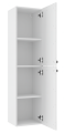 Słupek łazienkowy wiszący ryflowany 140x35 cm biały połysk Rietti