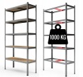 Regał magazynowy garażowy metalowy 180x90x40 1T