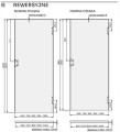 Drzwi wewnętrzne bezprzylgowe pełne, 80cm Żółte, zawiasy 3D