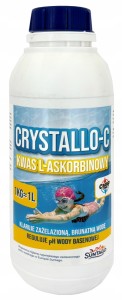 Kwas L-Askorbinowy witamina C do basenu 1L regulator pH czysta woda