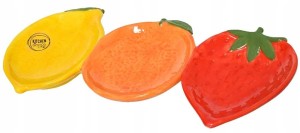 Patera dekoracyjna z motywem owoców porcelanowa 30cm