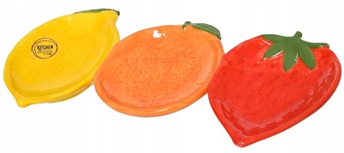 Patera dekoracyjna z motywem owoców porcelanowa 30cm