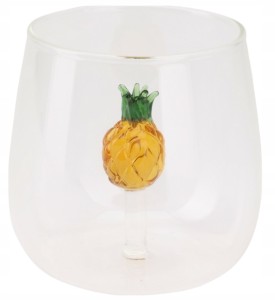 Szklanka do napojów, drinków wakacyjny motyw z figurką wewnątrz 400ml