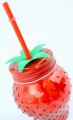 Szklany kubek z zakrętką i słomką 400ml Idealny do koktajli i smoothie