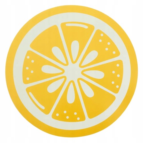 Mata stołowa okrągła 38cm Podkładka pod talerz we wzór cytryny