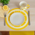 Mata stołowa okrągła 38cm Podkładka pod talerz we wzór cytryny