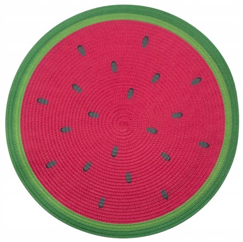 Mata stołowa okrągła 38cm Słomkowa podkładka pod talerz, dekoracyjna