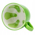 Filiżanka ceramiczna 470ml Zielona w limonkowy wzór
