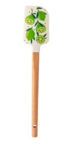 Łopatka silikonowa 23cm szpatułka do ciast z motywem limonki