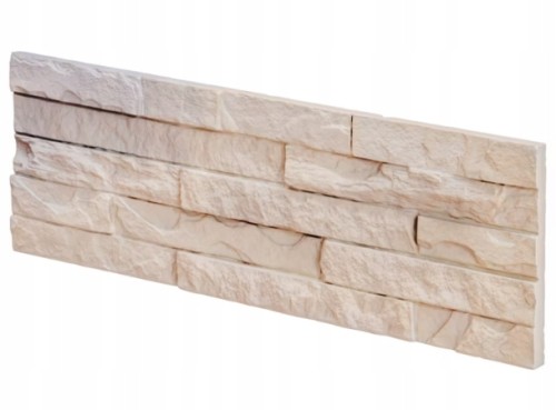 Płytka dekoracyjna gipsowa ścienna 38,5x13cm 0,4m2 Beżowa imitująca kamień