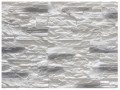 Płytka gipsowa dekoracyjna ścienna 37×9,2cm 0,4m2 Biel i szarość, imitacja kamienia