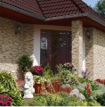 Kamień elewacyjny ścienny 56×21cm 0,5m2 płytki z betonu, beżowe, mrozoodporne