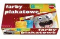 Farby plakatowe 8 kolorów po 20ml nasycone kolory matowe po wyschnięciu