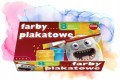 Farby plakatowe 8 kolorów po 20ml nasycone kolory matowe po wyschnięciu