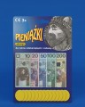 Pieniądze edukacyjne dla dzieci, banknoty i złoty bilion do nauki nominałów