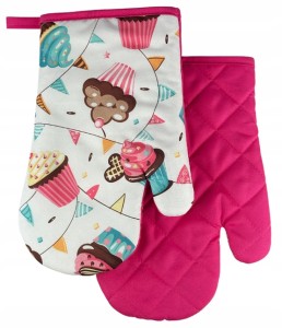 Rękawice kuchenne z magnesem 2 szt. 18x27cm, poliester