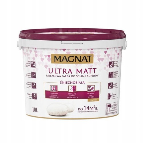 Farba lateksowa Magnat Ultra Matt 10L biała