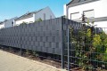 Taśma ogrodzeniowa 19cmx35m Grafitowa osłona z klipsami mocującymi