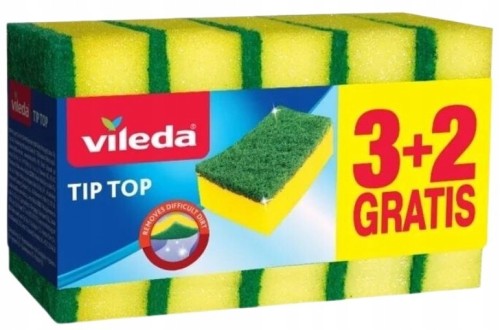 Zmywak do mycia naczyń 5 sztuk Vileda Tip Top profilowany